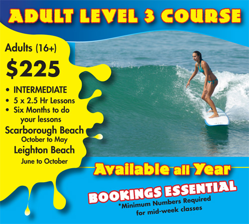 Adults Level Three Surf Course Scarborough Beach