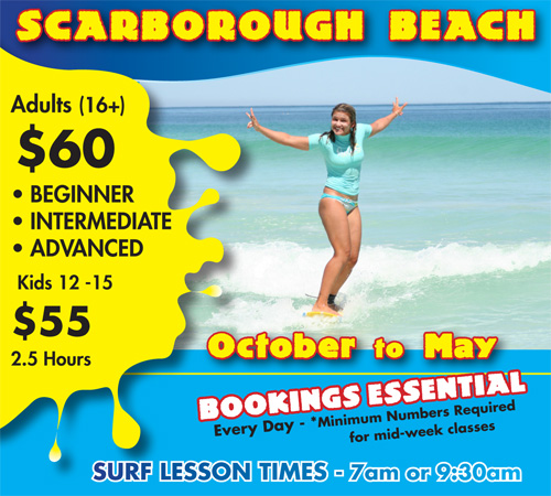 Surfing Lessons Scarborough Beach